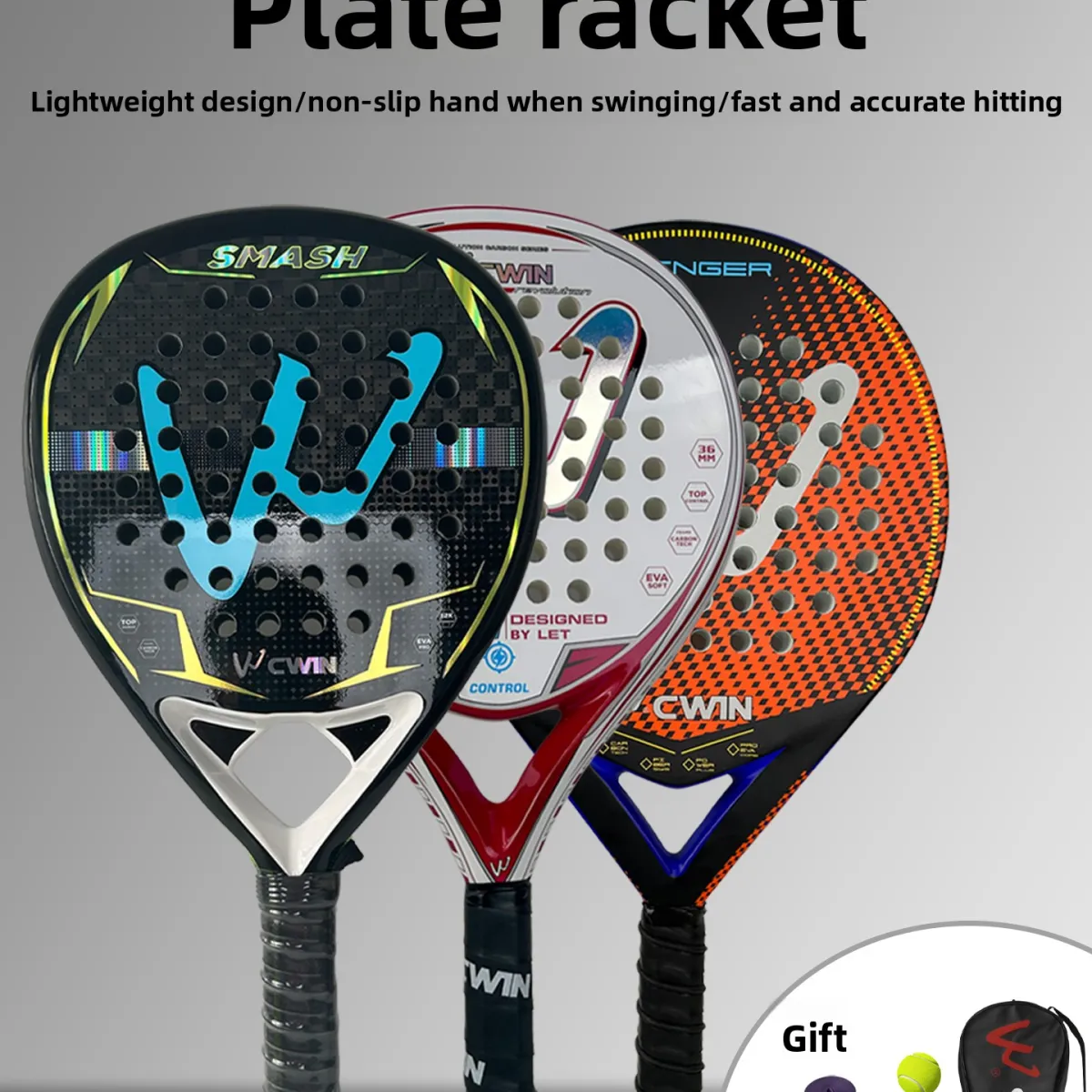 Professional 12K Carbon Fiber Padel Racket – Elite Competition Series